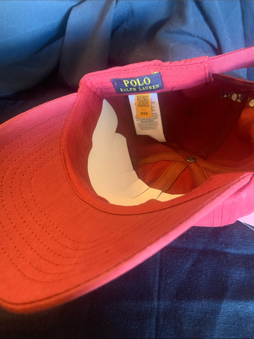 Polo Ralph Lauren Maroon Adjustable Baseball Cap NWT - Picture 4 of 7